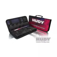 HUDY 108056 COMPLETE SET OF SET-UP TOOLS + CARRYING BAG - FOR 1/8 ON-ROAD CARS - 108056