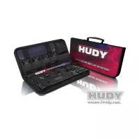 HUDY 108056 COMPLETE SET OF SET-UP TOOLS + CARRYING BAG - FOR 1/8 ON-ROAD CARS - 108056