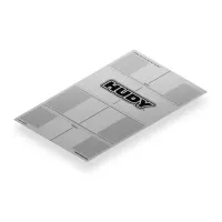 HUDY 108560 PLASTIC SET-UP BOARD DECAL 331x545mm - 1/8 ON-ROAD - 108560