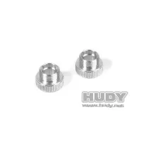 HUDY 109425 ALU 1/10 & 1/12 SET-UP WHEEL AXLE ADAPTER (2) - 109425