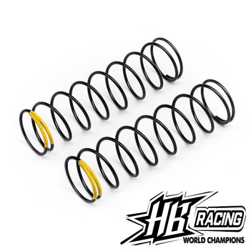 HB RACING HB109815 Shock Springs (Yellow/83mm/65.7gF/2pcs) 