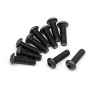 HB RACING HB112738 Button head screw m2.5x8mm (hex socket/10pcs) 