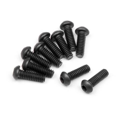 HB RACING HB112795 BUTTON HEAD SCREW M2X6MM (HEX SOCKET/10PCS) 