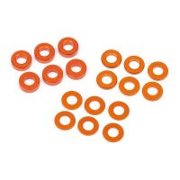 HB RACING HB112797 WASHER SET 3X6MM (0.5MM/1.0MM/2.0MM/ORANGE/6PCS) 