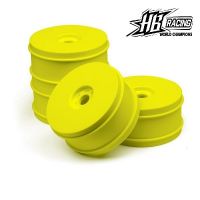 HB RACING HB114202 1/8 BUGGY DISH WHEELS V2 (YELLOW/4pcs)
