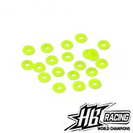 HB RACING D418 HB114673 SILICONE O-RING P-3 (#30/YELLOW/20pcs) 