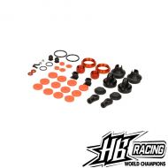 HB RACING HB116258 SHOCK SET V2 12mm BORE SHARED PARTS SET (1 PAIR) 