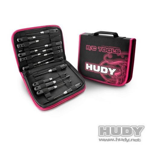 HUDY 190006 PT SET OF TOOLS + CARRYING BAG - FOR ALL CARS - 190006