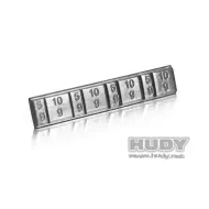 HUDY 293080 LEAD WEIGHTS 4x5g & 4x10g WITH 3M GLUE - 293080