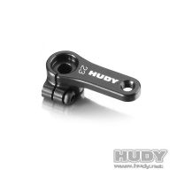 HUDY 293401 ALU CLAMP SERVO HORN - KO PROPO, SANWA - OFFSET 1-HOLE M3 - 23T - 293401