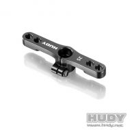 HUDY 293446 ALU CLAMP THROTTLE SERVO HORN - FUTABA, SAVÖX - 2-HOLE - 25T - 293446
