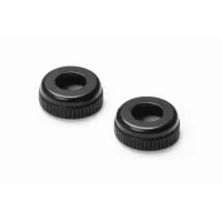 XRAY 308327-K Alu Cap for XRAY Shock Body #308322 - Black (2)
