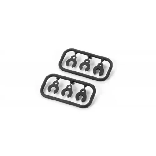 XRAY 352381 XB8 Composite Caster Clips (2)
