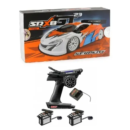 Serpent 600066 SRX8 GT '23 4wd 1/8 GP + SANWA M17 + 2 X PGS-XR 2 (SER600066+107A54566A+101A32483A)