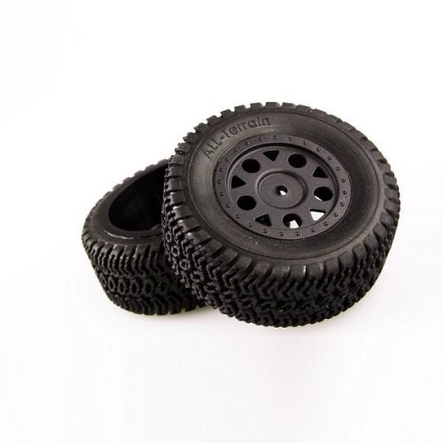 LC RACING L6003 SC TIRE SET mounted/ 12mm/ 2pcs/SET