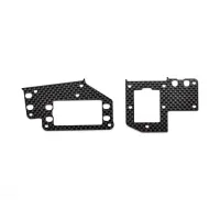 SERPENT 601378 Radioplate mounts carbon (2) SRX8 Gen4 (SER601378)