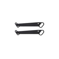 SERPENT 804472 Body support plate carbon (2) S750 EVO (SER804472)