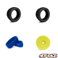 HOT RACE ALASKA KIT COMPLETE YELLOW RIM 1/8 OFF ROAD BUGGY 1 PAIRS