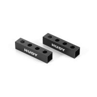 HUDY 107701 CHASSIS DROOP GAUGE SUPPORT BLOCKS (20 MM) FOR 1/8 - LW (2) - 107701