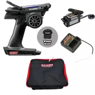 COMBO SANWA 101A32483A RADIO CAR M17 2,4G FH-5 4CH + RX-493I + PGS-LH II + BAG + CAP(101A32483A+107A54479A)