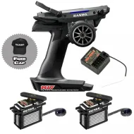 COMBO SANWA 101A32483A RADIO CAR M17 2,4G FH-5 4CH + RX-493I + 2 X PGS-XB II + CAP(101A32483A+107A54563A)