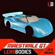 HOT RACE LB08GTMST-S NEW 1/8 GT OnRoad body Maestrale Standard #LB08GTMST-S