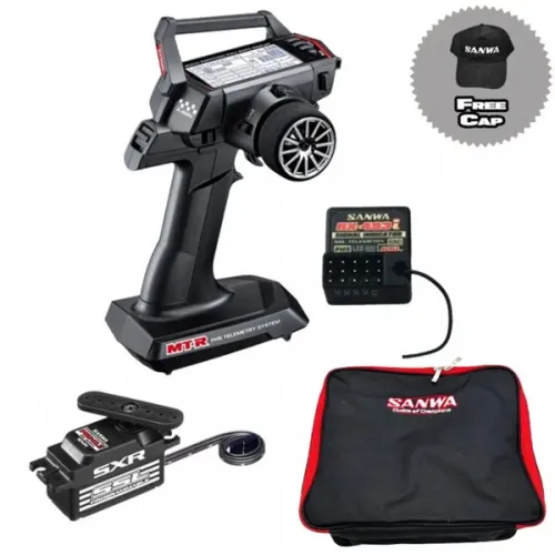 COMBO SANWA 101A32773A RADIO CAR MT-R + PGS-CL II + BAG + CAP(101A32773A+107A54516A)