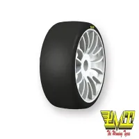 PMT TYRES RALLYS0-Q03/W1 1/8 RALLY GT SLICK TYRES SOFT RUBBER 1 PAIRS