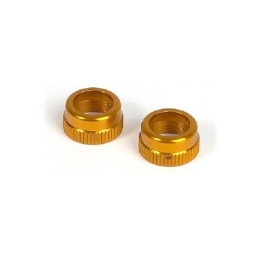 XRAY 308352-O Alu Shock Cap-Nut with Vent Hole - Orange(2)