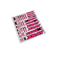 XRAY 397314 Sticker For Body - Neon Red