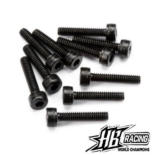 HB RACING HBZ412 CAP HEAD SCREW M2x10mm (10pcs) 