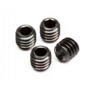 HB RACING HBZ721 SET SCREW M4x4mm (4pcs) 